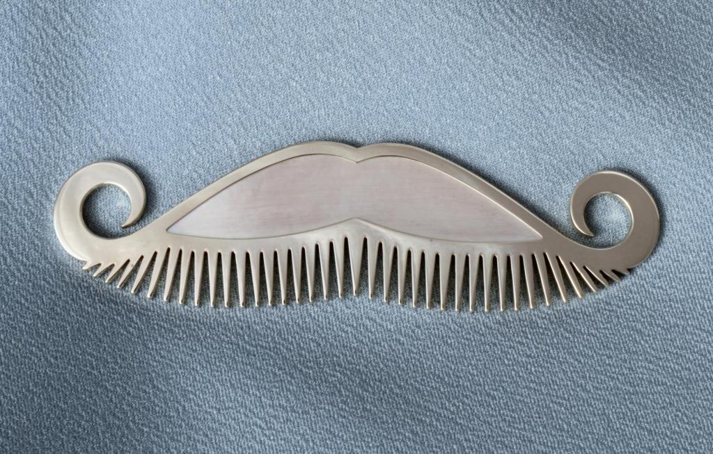 Mustache Comb Accessories Wesley Harris MFA